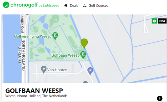 Nieuw: Online boeken via Chronogolf