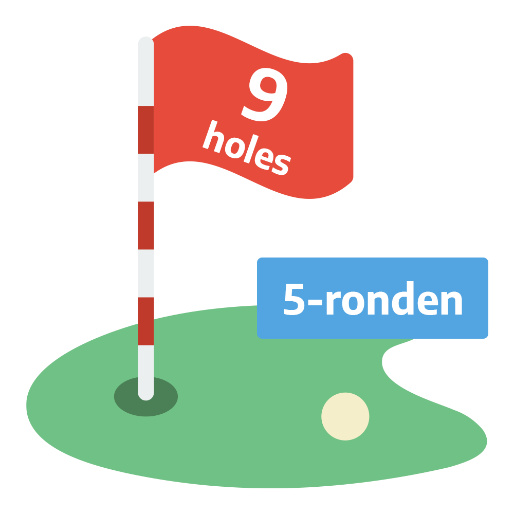 Greenfee 9 holes | 5-ronden kaart