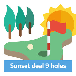 Sunset deal | starten na 15u | 2 x Greenfee 9 holes