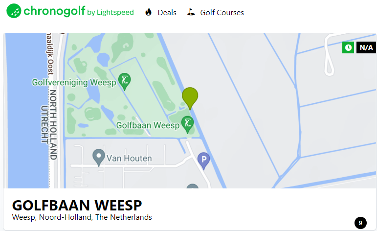Nieuw: Online boeken via Chronogolf
