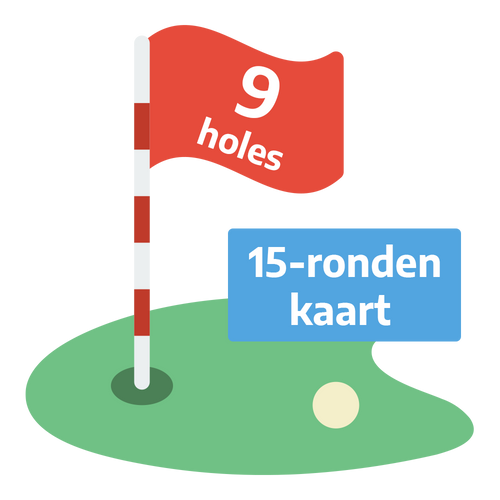 Golf Weesp - Greenfee 9 holes 15-ronden kaart