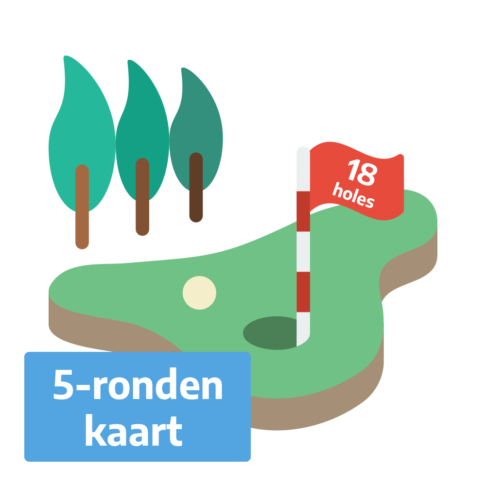 Golf Weesp - Greenfee 18 holes 5-ronden kaart