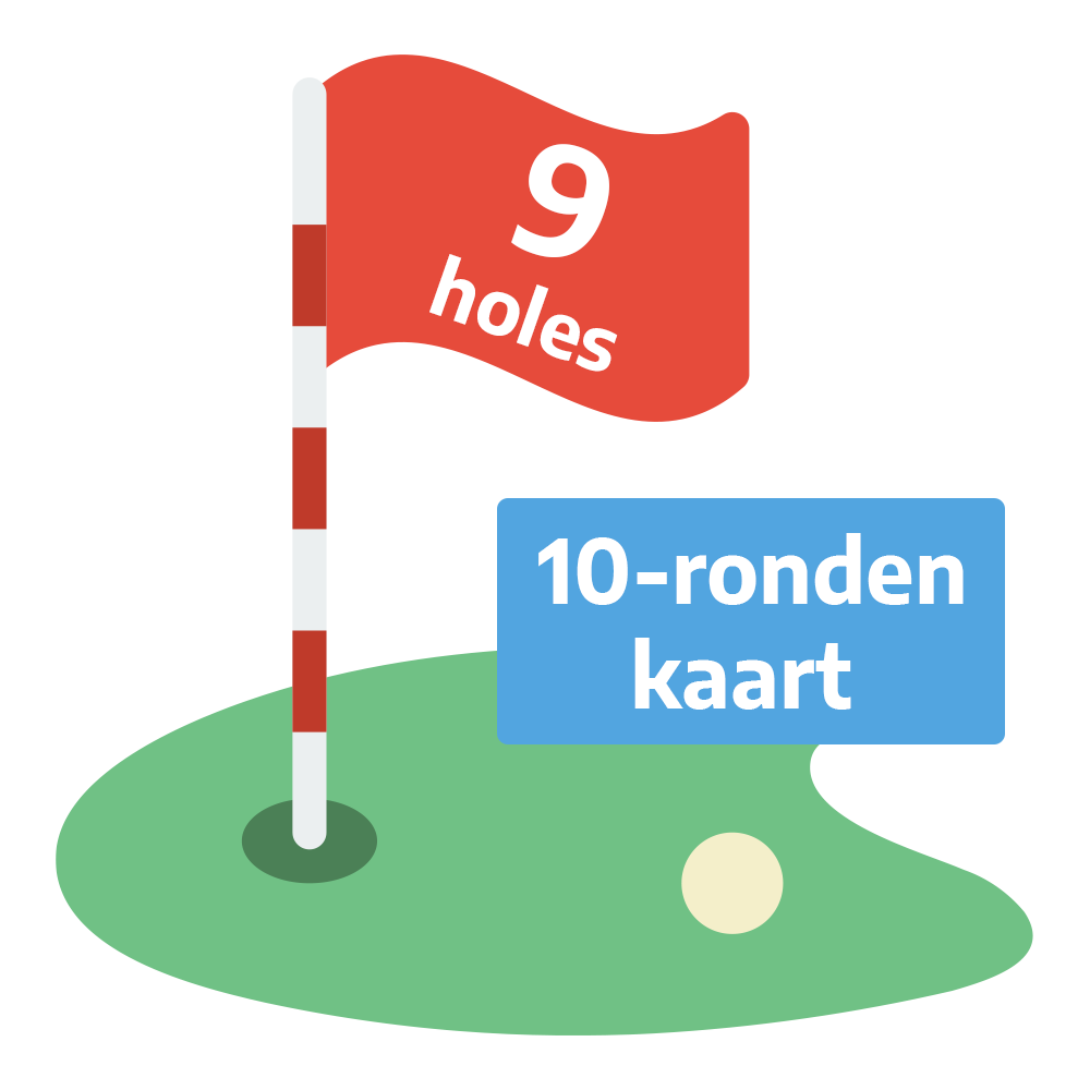 Golf Weesp - Greenfee 9 holes 10-ronden kaart
